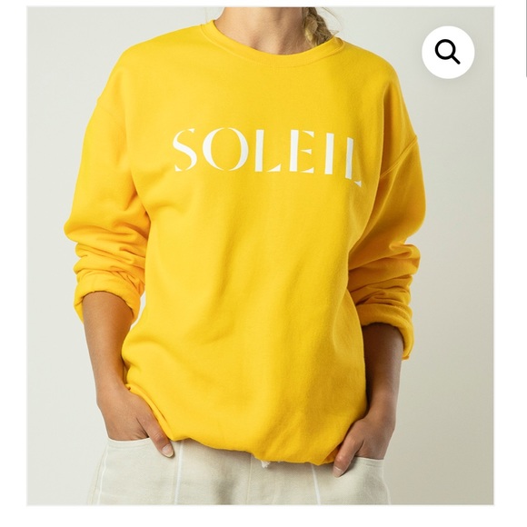 Soleil yellow sweatshirt - Picture 1 of 5